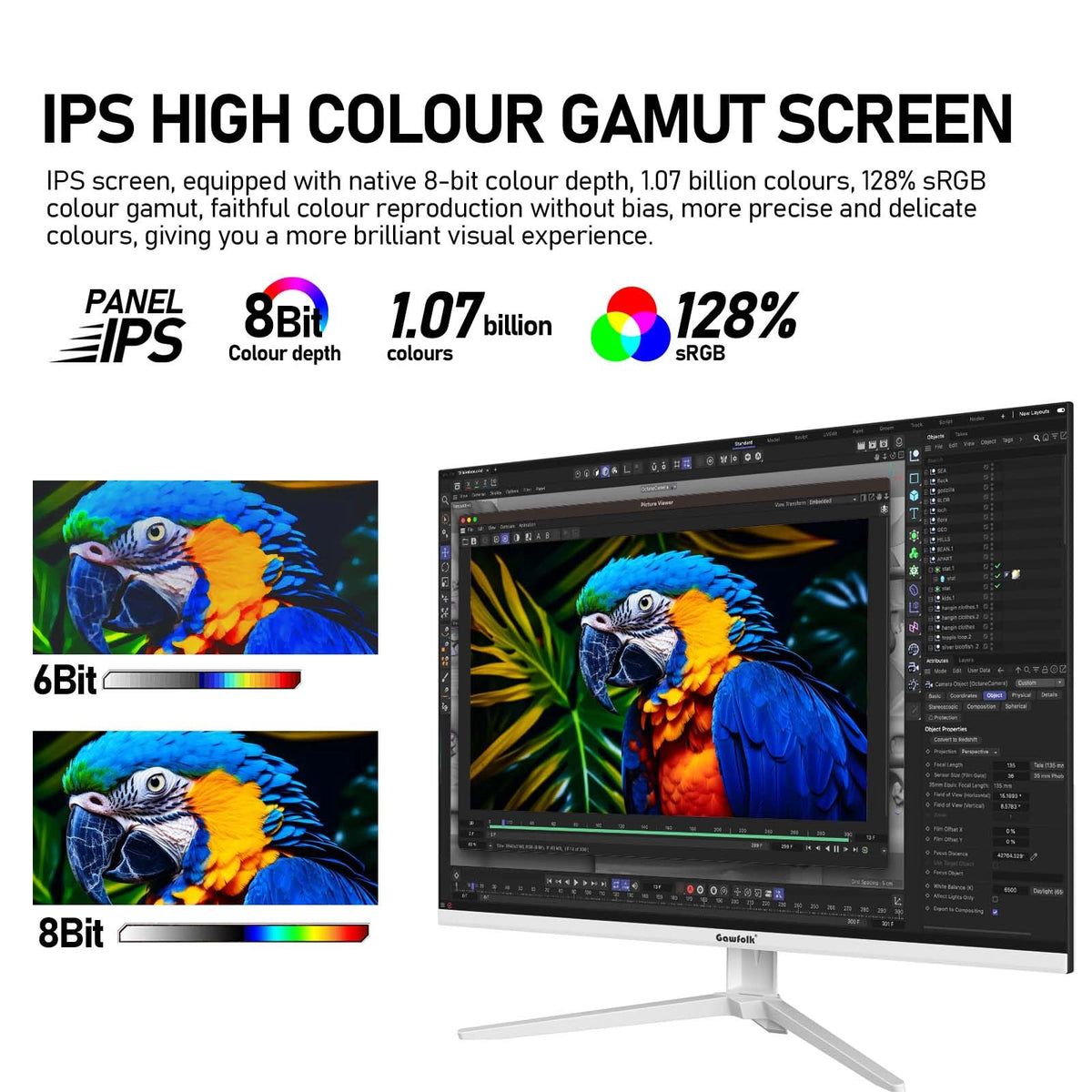Gawfolk 3:2 aspect ratio workspace reduces scrolling during document editing.