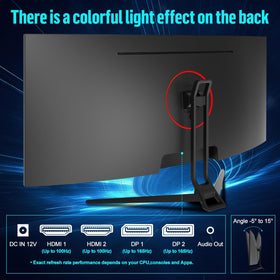 Gawfolk 300 cd/m² brightness supports vivid colors in bright or dim rooms
