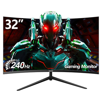 Gawfolk 32-inch curved gaming monitor with 240Hz for ultra-smooth gameplay.