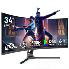 Gawfolk 34-inch ultrawide curved display for immersive gaming and productivity