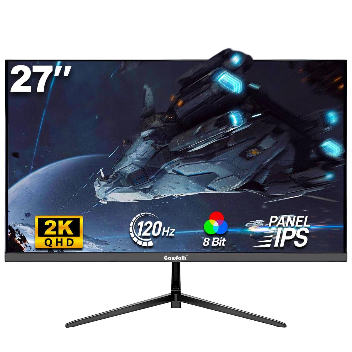 Gawfolk 75x75mm wall-mount compatibility enables flexible setup