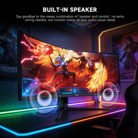 Gawfolk dual HDMI 2.1 and DP1.4 ports enable seamless multi-device setup.