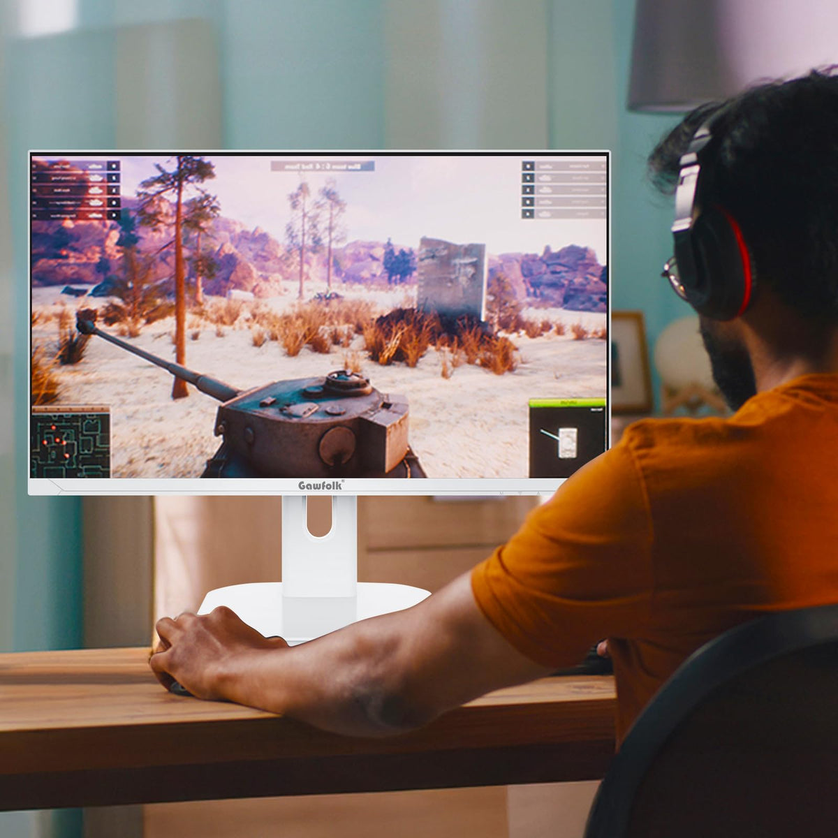 Gawfolk adjustable tilt stand for ergonomic comfort during long sessions