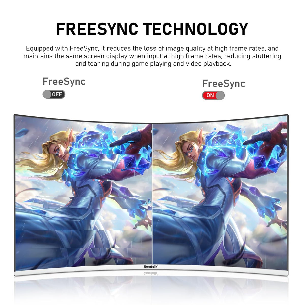 Gawfolk FHD 1080p resolution delivers sharp, clear frames for detailed scenes