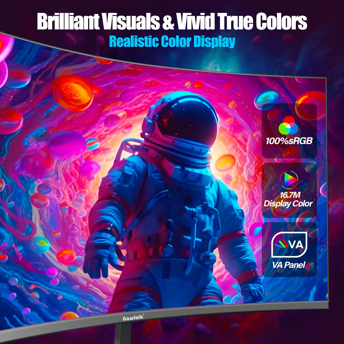 Gawfolk FreeSync monitor reduces motion blur for crisp video playback