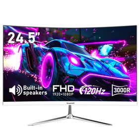 Gawfolk gaming curved monitor with 120Hz for smoother action