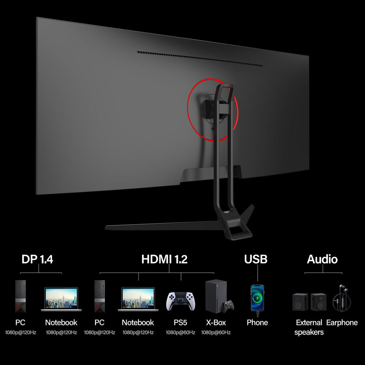 Gawfolk 34-inch display ideal for home office multitasking.