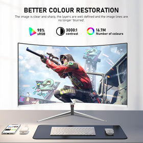 Gawfolk 1ms GTG response time reduces motion blur in gaming