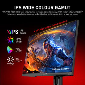 Gawfolk IPS panel with 178-degree viewing for consistent colors across seating.