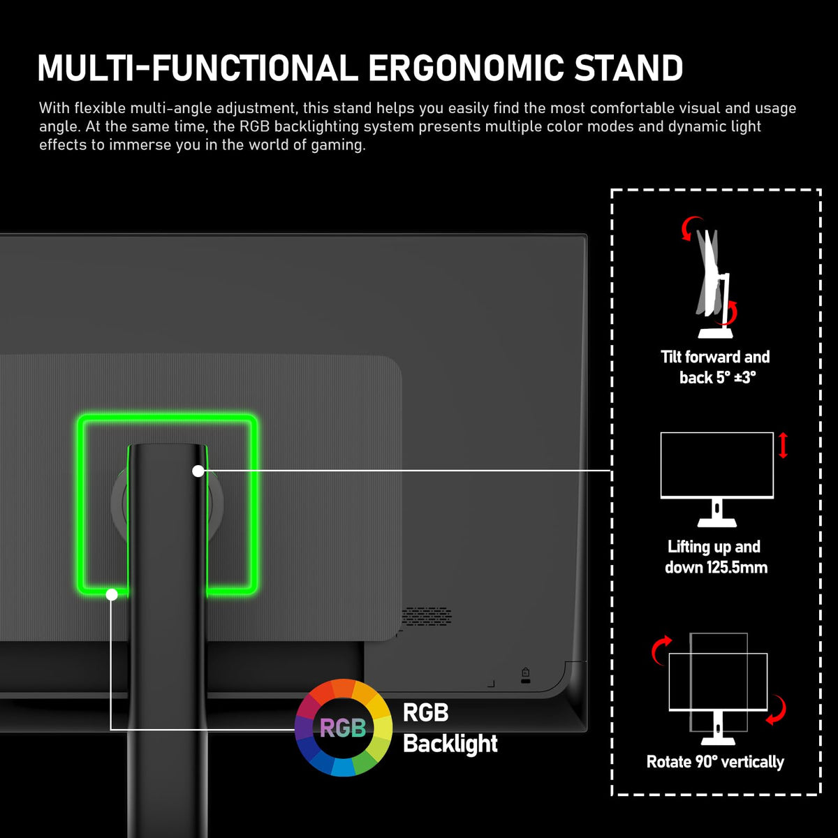 Gawfolk built-in speakers and RGB lighting enhance gaming ambiance