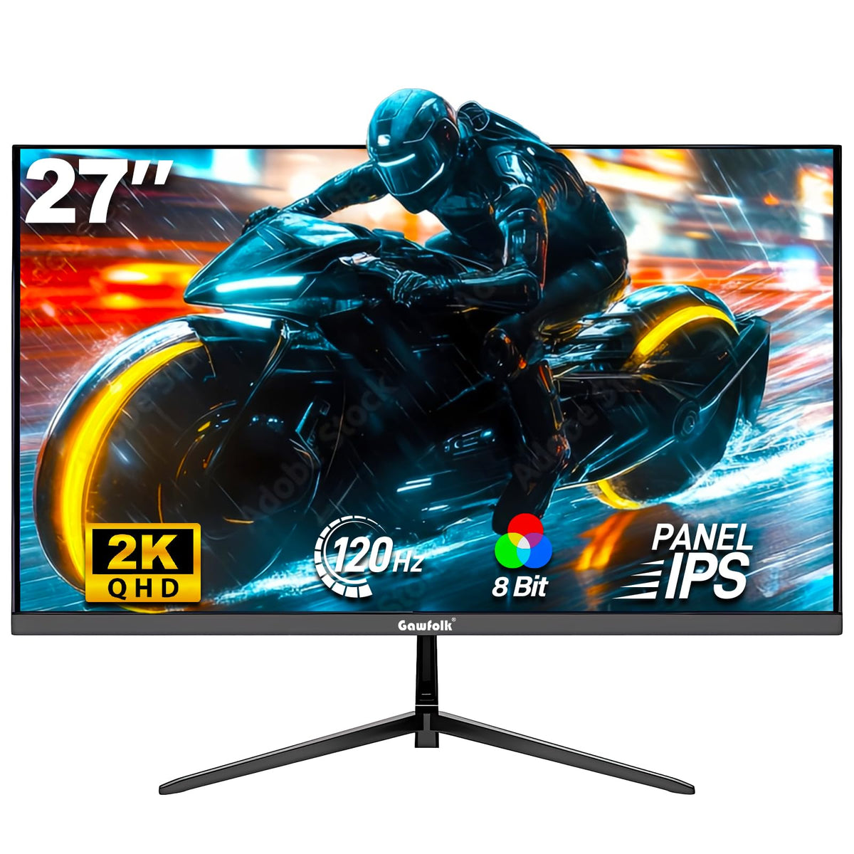 Gawfolk monitor delivers 99% sRGB coverage for accurate color in work.
