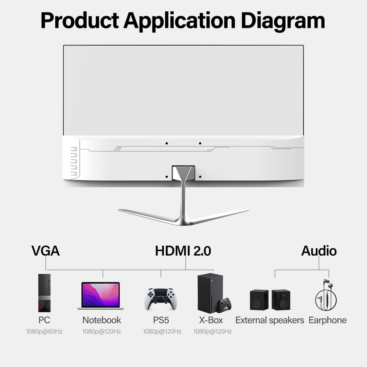Gawfolk monitor tilt adjustment for comfortable viewing angles
