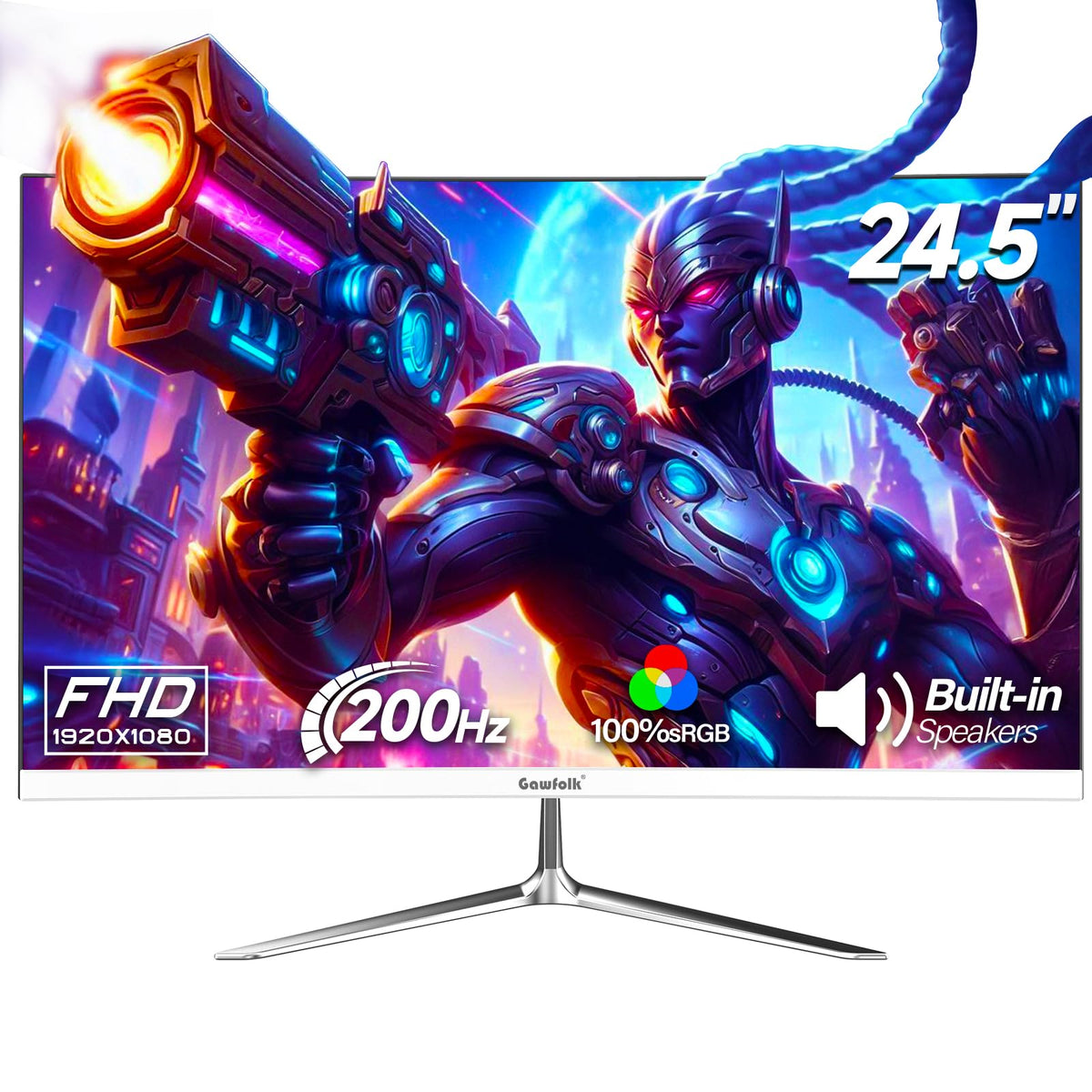 Gawfolk VA panel delivers strong contrast for vibrant gaming visuals