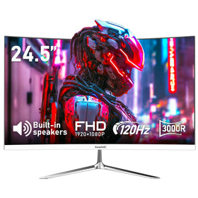 Gawfolk monitor with VESA 75x75 mount for flexible placement