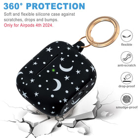 Gawnock soft silicone AirPods 4 case offers gentle grip.