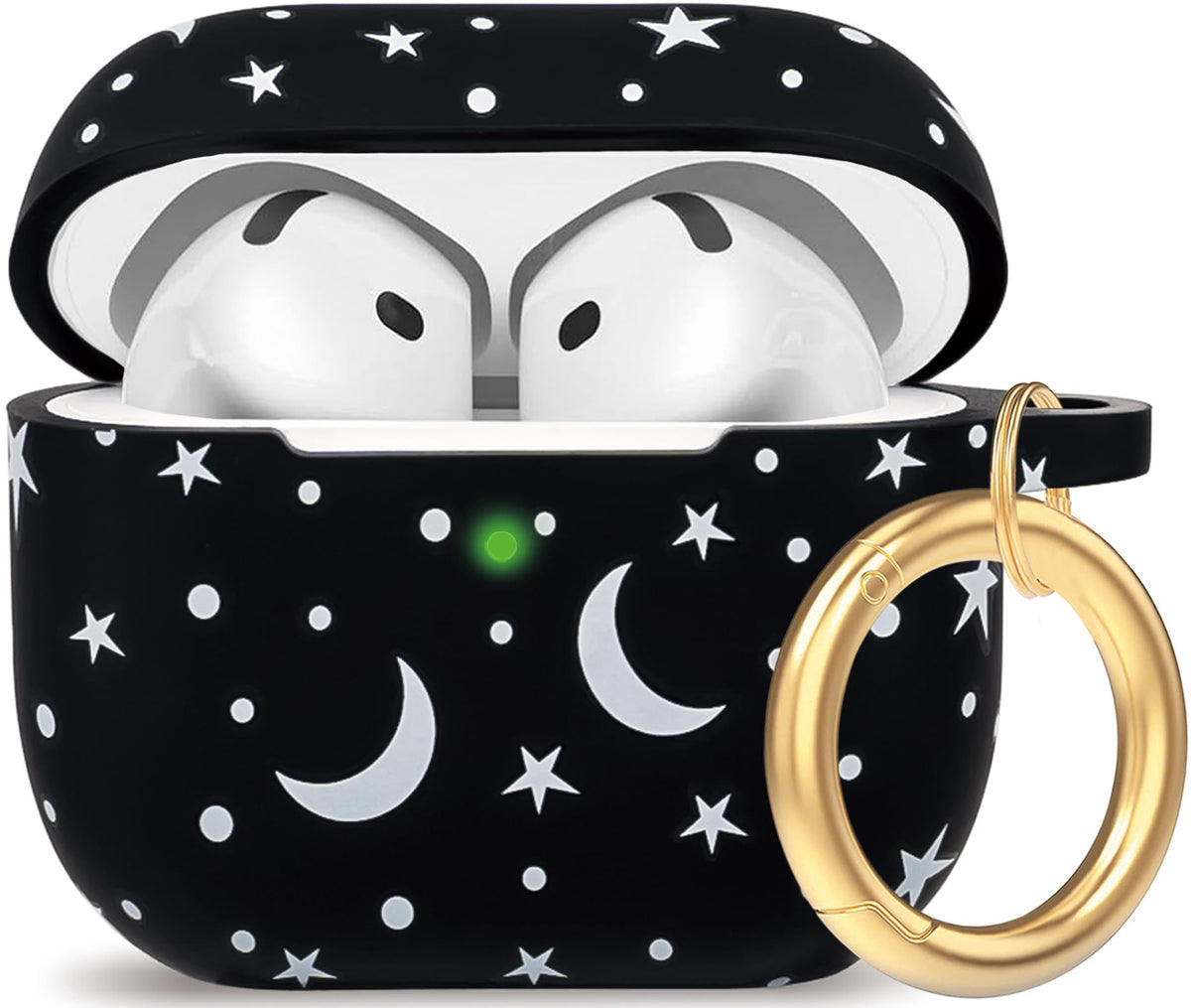 Gawnock leopard AirPods 4 case with secure fit and vivid print.