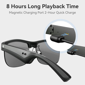 GAXABI M9 Pro delivers up to 8 hours of playback on magnetic charging.