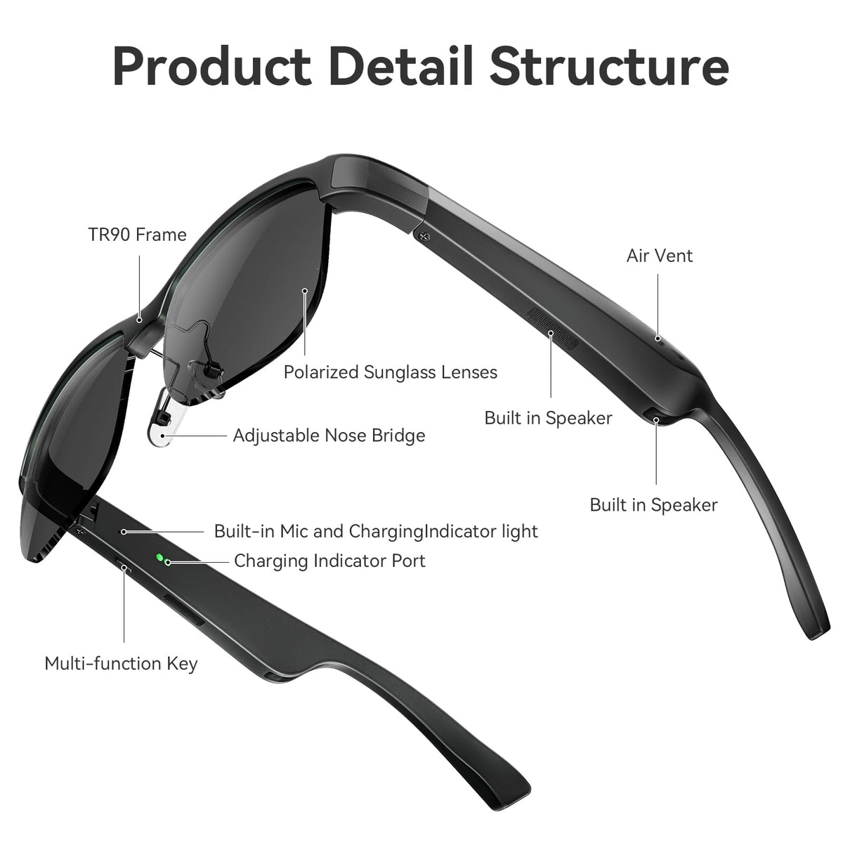 GAXABI M9 Pro adjustable silicone nosepiece for comfortable wear.