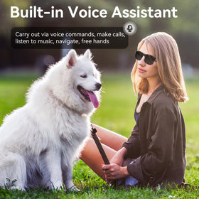GAXABI M9 Pro Bluetooth sunglasses enable easy phone pairing.