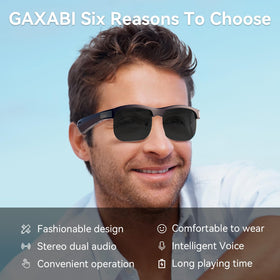 GAXABI M9 Pro built-in microphone enables hands-free calls and clear voice capture.