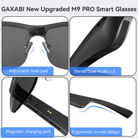 GAXABI M9 Pro magnetic charging for quick, wear-friendly recharges.
