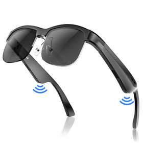 GAXABI M9 Pro smart glasses with side speakers for immersive sound on the go.
