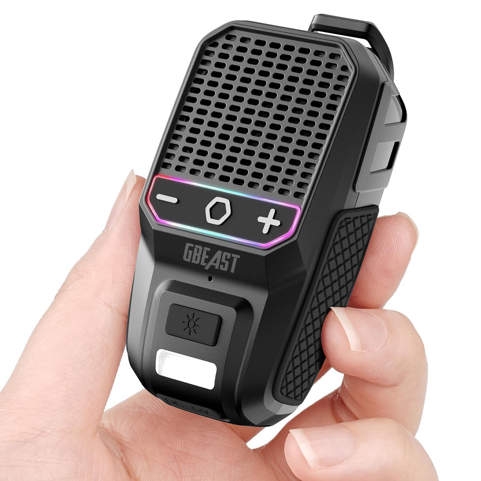 GBEAST wearable clip-on speaker for portable music on the go