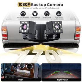 GBEER 1080P rear camera with night vision