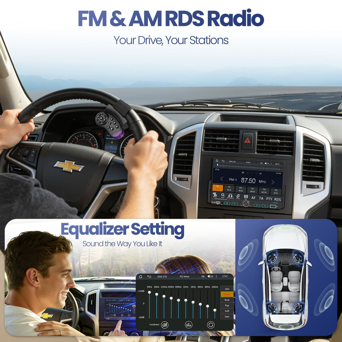 GBEER Bluetooth 5.3 with AM/FM radio for stable wireless music