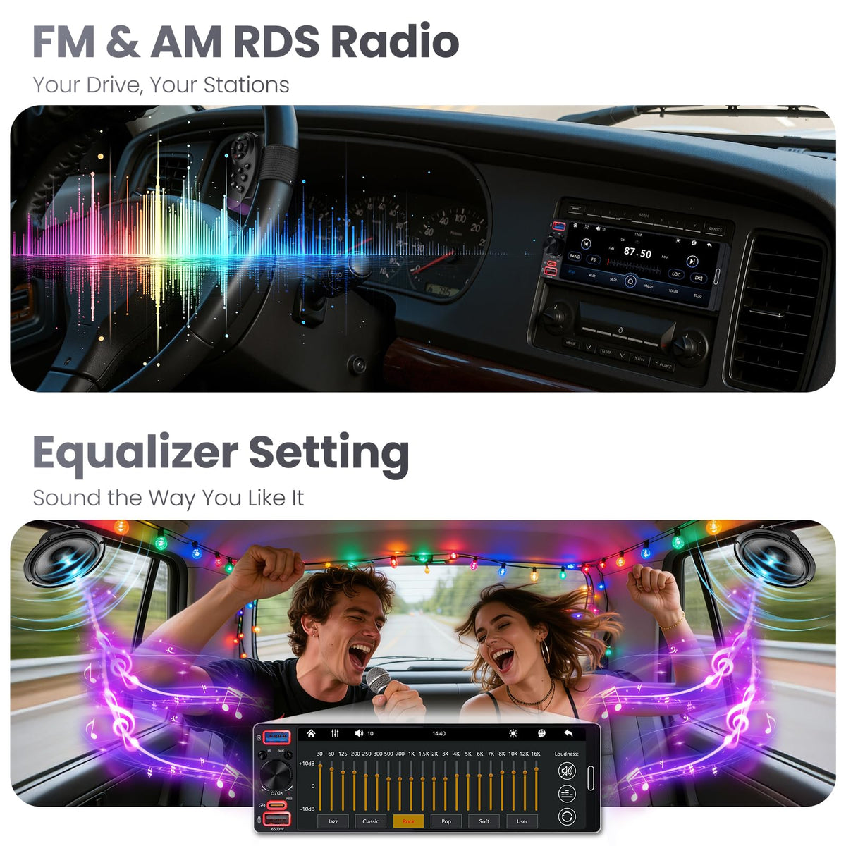 GBEER Bluetooth 6.0 for stable hands-free calls