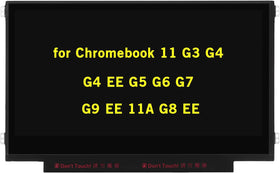 GBOLE 11.6 inch HP Chromebook G3 LCD screen offers crisp clarity for portable use