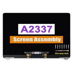 GBOLE A2337 screen display assembly for MacBook Air M1 in Space Gray with crisp clarity