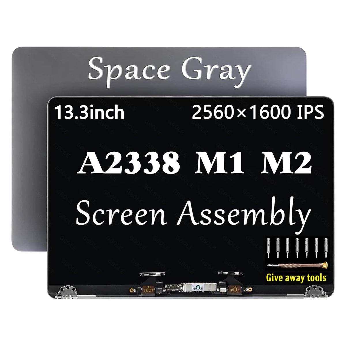 GBOLE A2338 screen upper assembly gray for MacBook Pro 13.3 inch, reliable replacement