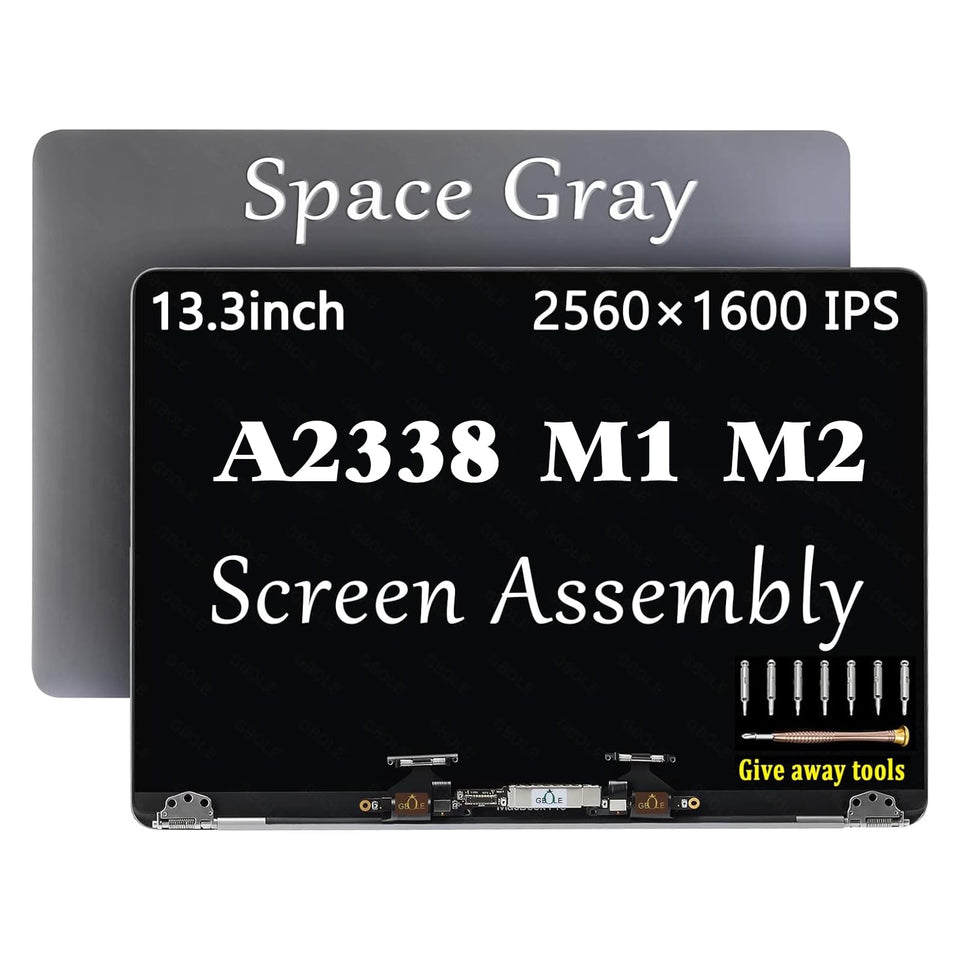 GBOLE A2338 screen upper assembly gray for MacBook Pro 13.3 inch, reliable replacement