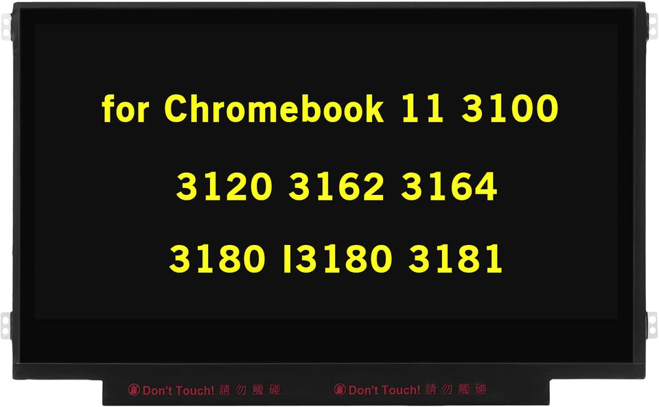 GBOLE Dell Chromebook 11-3100 screen front view—ready replacement for clear display and quick repair