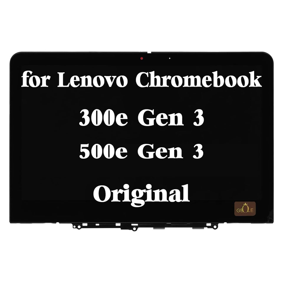 GBOLE Lenovo 300e gen3 screen assembly with touch digitizer for quick repair.