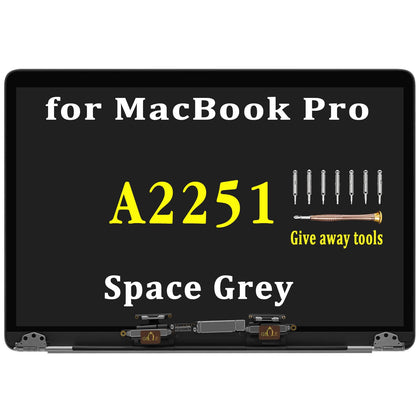 GBOLE MacBook Pro A2251 screen display assembly in Space Gray for crisp visuals