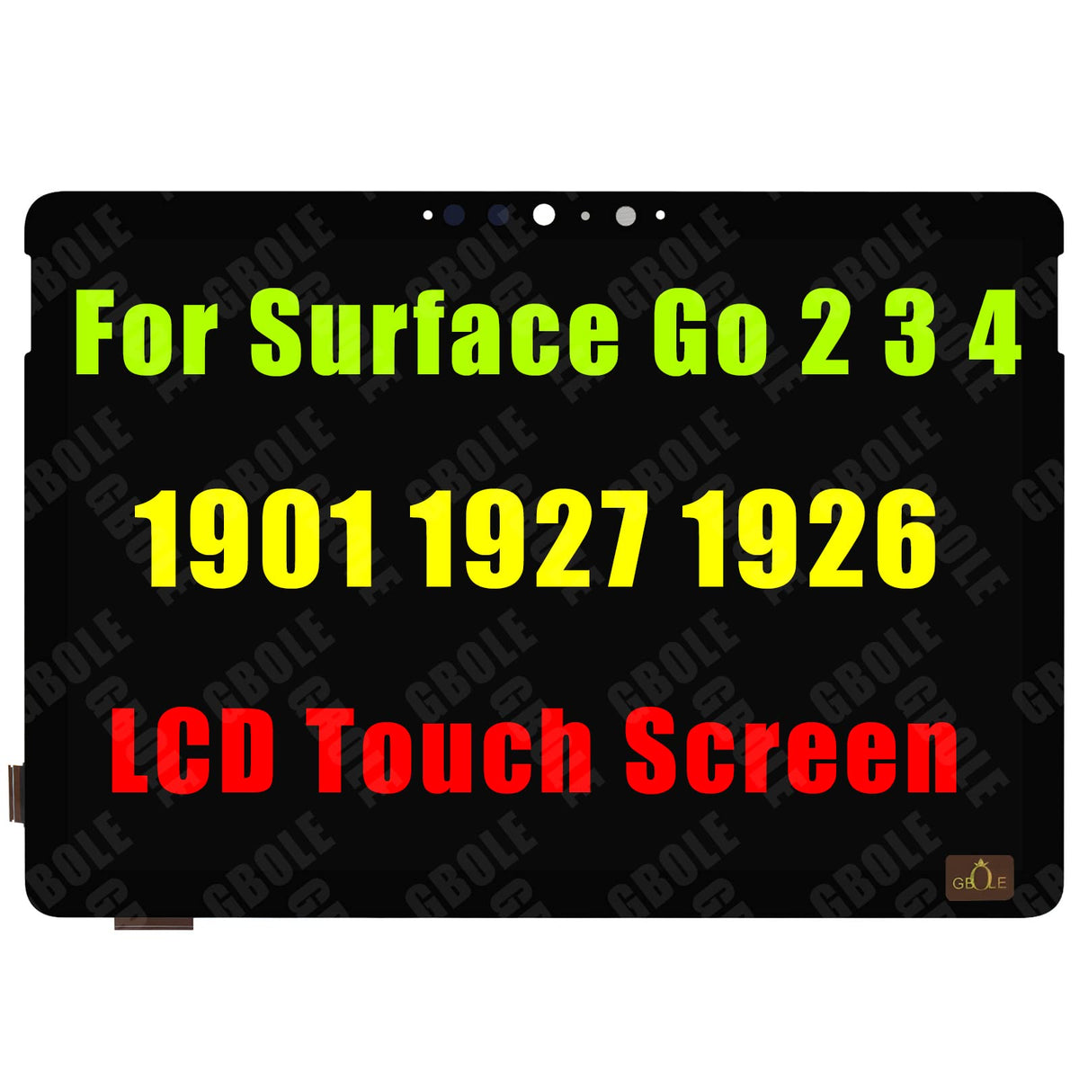 GBOLE Surface Go 2 1920x1280 LCD display for crisp visuals.