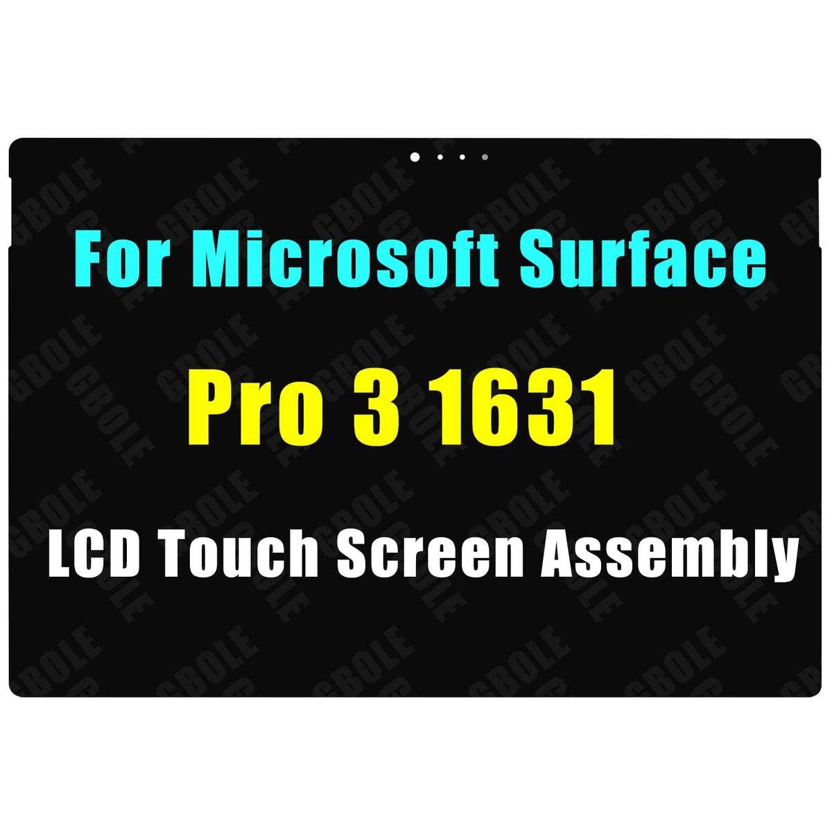 GBOLE Surface Pro 3 1631 LCD touch screen assembly for crisp display and precise touch