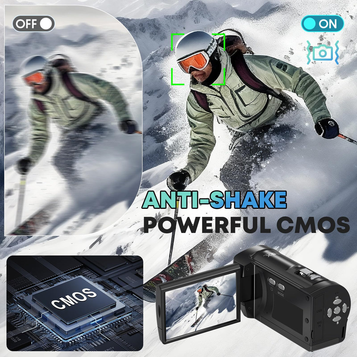 Gcasio dual batteries deliver longer recording time for events.