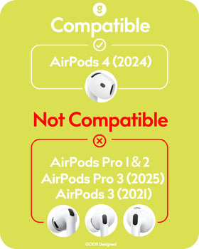Gcioii soft silicone ear tips for AirPods 4 boost comfort and fit