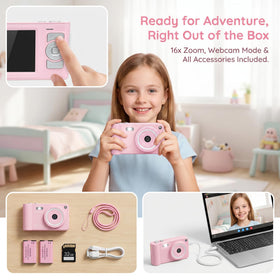 GCORDER accessories with 32GB card and batteries for ready-to-use benefit