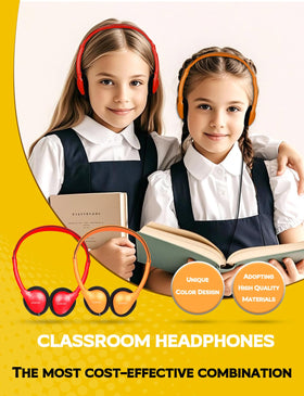 GDBOMA adjustable headband kids headphones with comfortable fit.