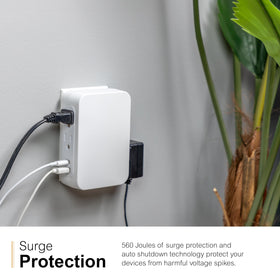 GE surge protection rated at 560 joules