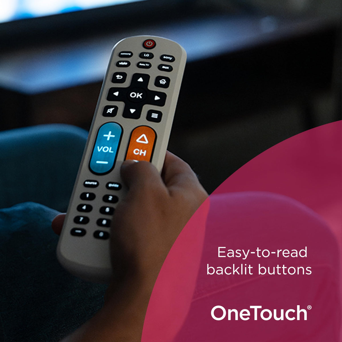 GE OneTouch BigEZ side profile showing size and scale for comfortable grip