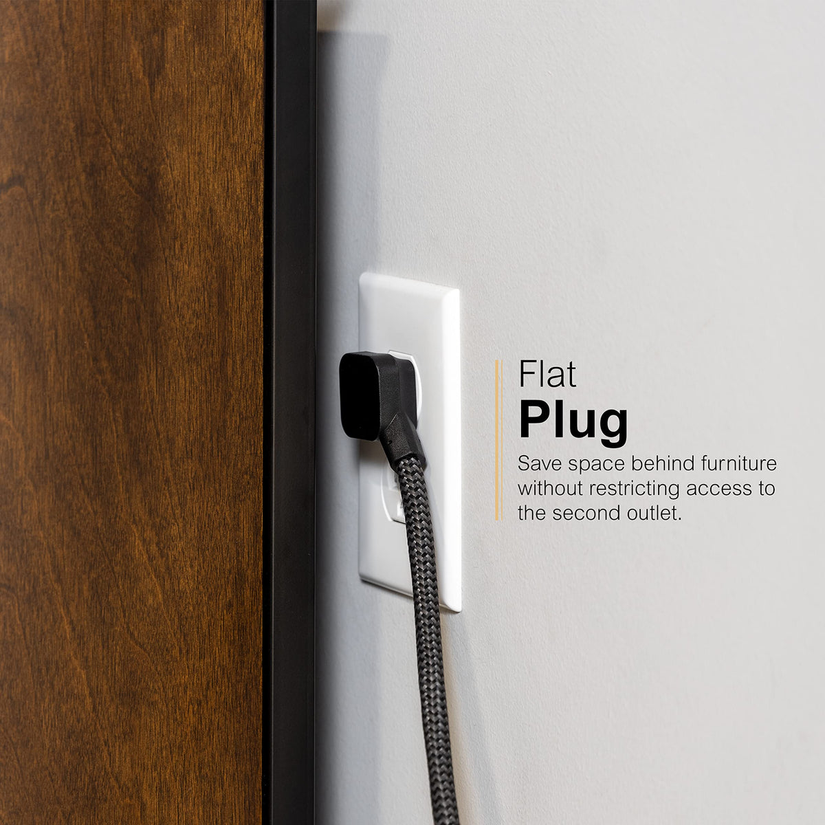 GE Pro ADAPT wall-mount ready outlet extender for organized spaces