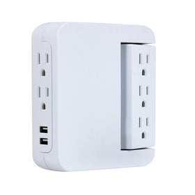 GE Pro swivel design fits behind furniture, saving space in tight rooms.