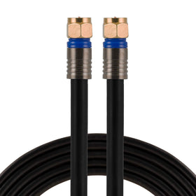 GE front connector view showing gold-plated F-type for reliable contact