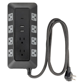 GE UltraPro outlet layout close-up showing wide-spaced sockets for bulky adapters