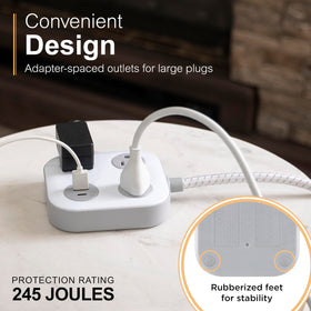 GE UltraPro USB-A and USB-C ports for convenient device charging